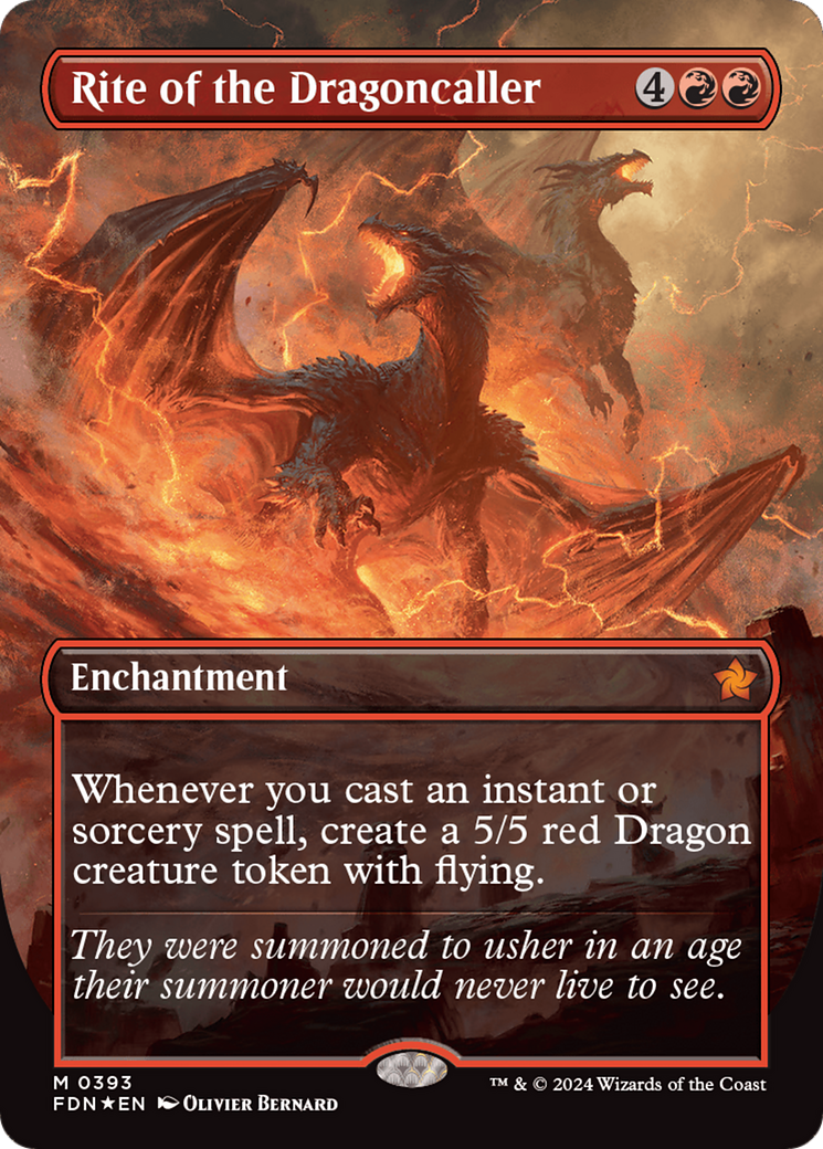 Rite of the Dragoncaller (Mana Foil) [Foundations] | Game Grid - Logan