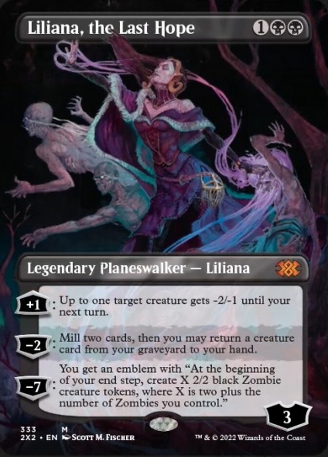 Liliana, the Last Hope (Borderless) [Double Masters 2022] | Game Grid - Logan