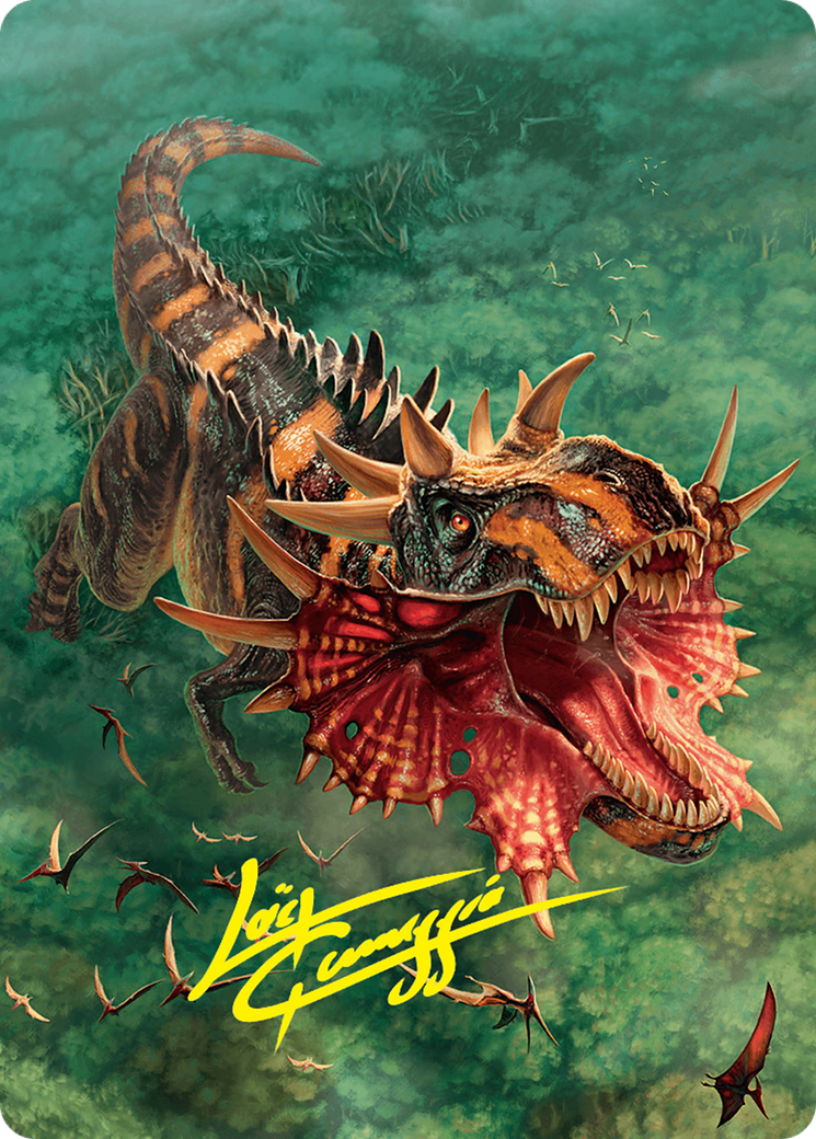 Gigantosaurus Art Card (53/54) (Gold-Stamped Signature) [Foundations Art Series] | Game Grid - Logan