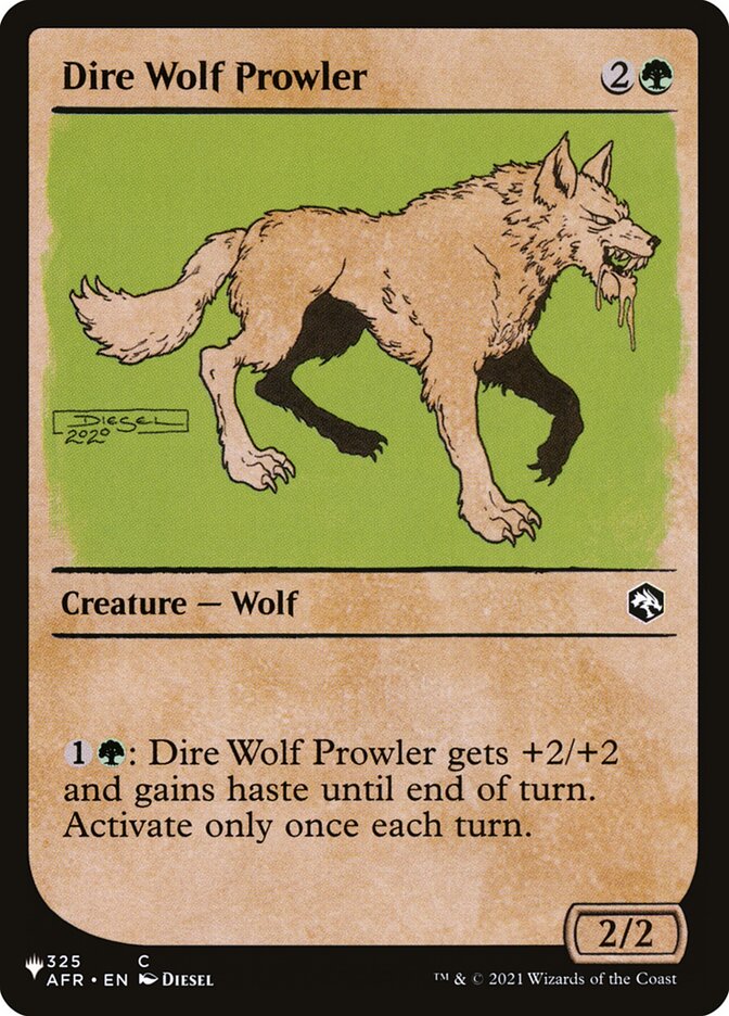Dire Wolf Prowler (Showcase) [The List] | Game Grid - Logan