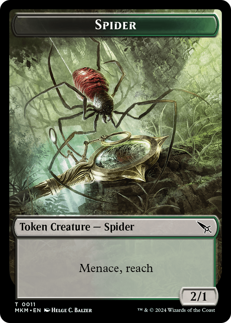 Spider Token [Murders at Karlov Manor Tokens] | Game Grid - Logan