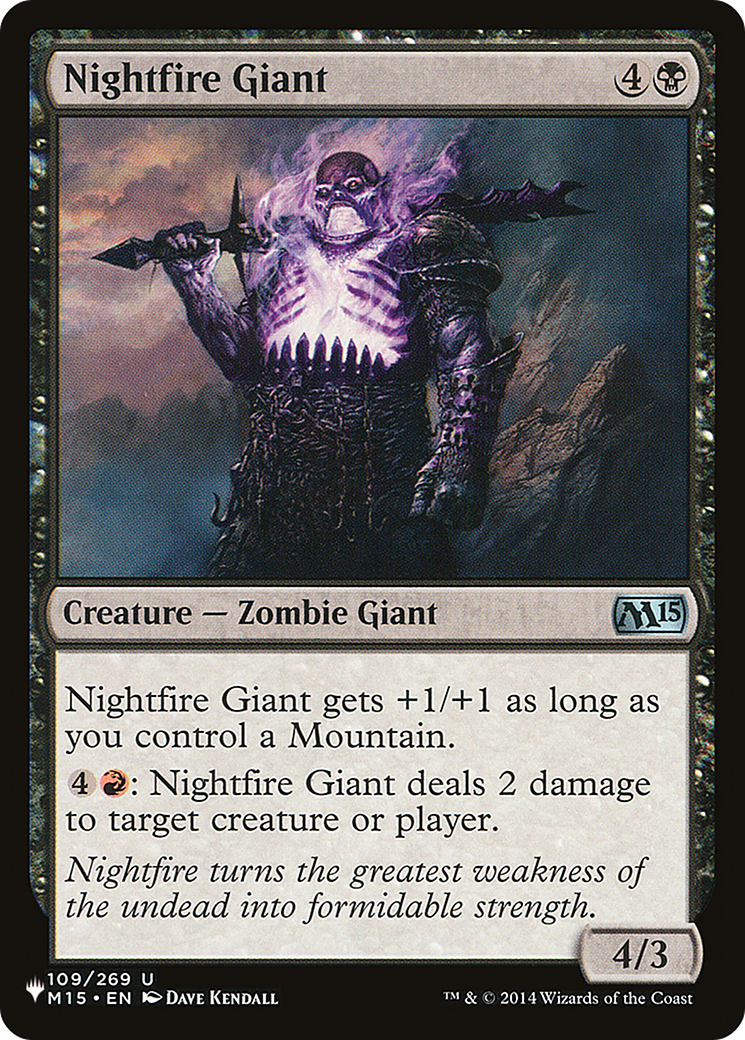 Nightfire Giant [The List Reprints] | Game Grid - Logan