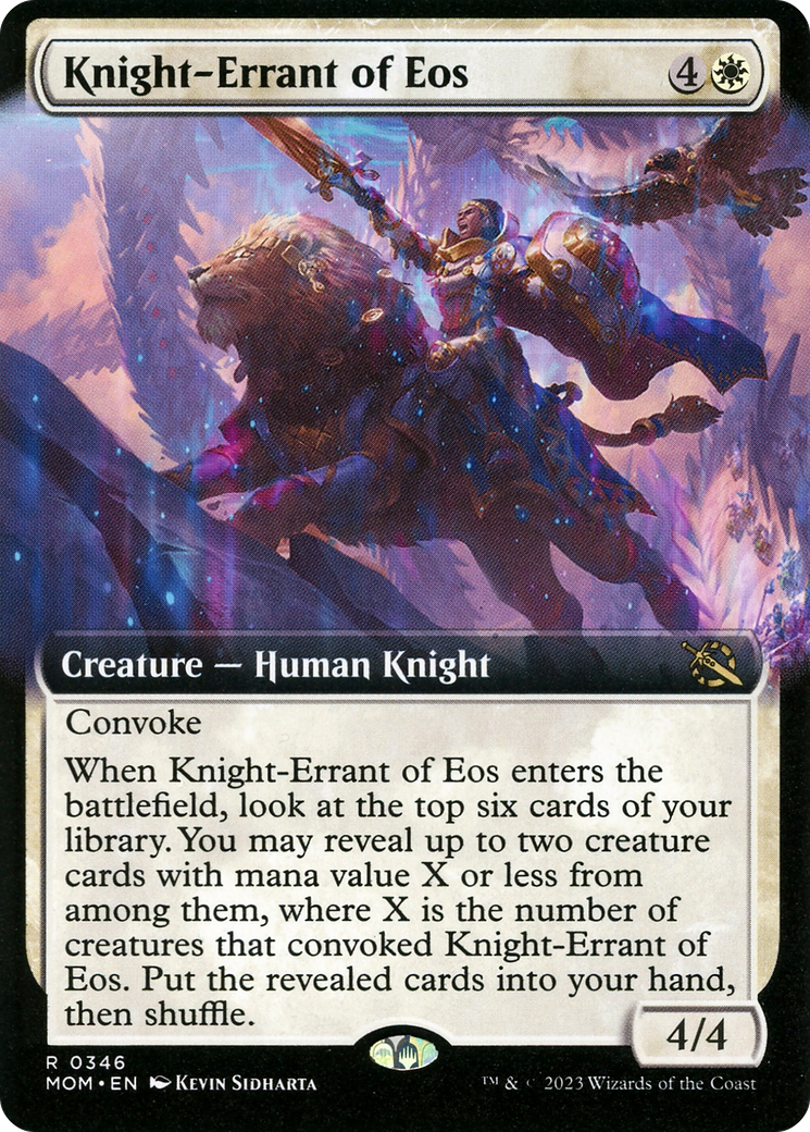 Knight-Errant of Eos (Extended Art) [March of the Machine] | Game Grid - Logan