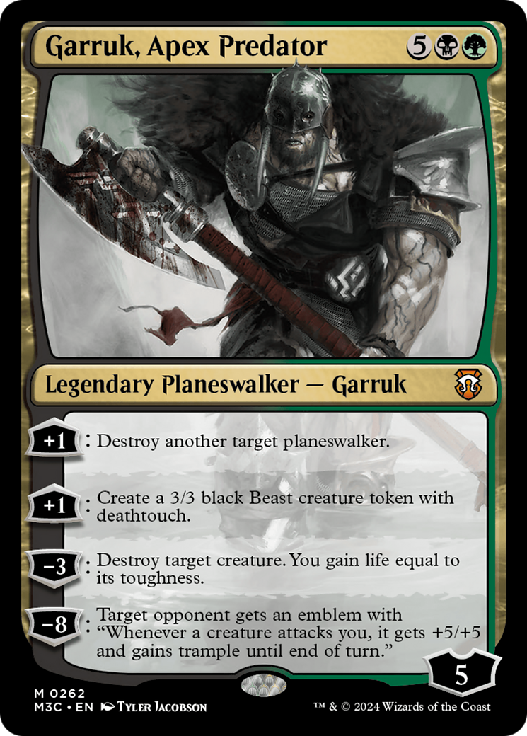 Garruk, Apex Predator (Ripple Foil) [Modern Horizons 3 Commander] | Game Grid - Logan