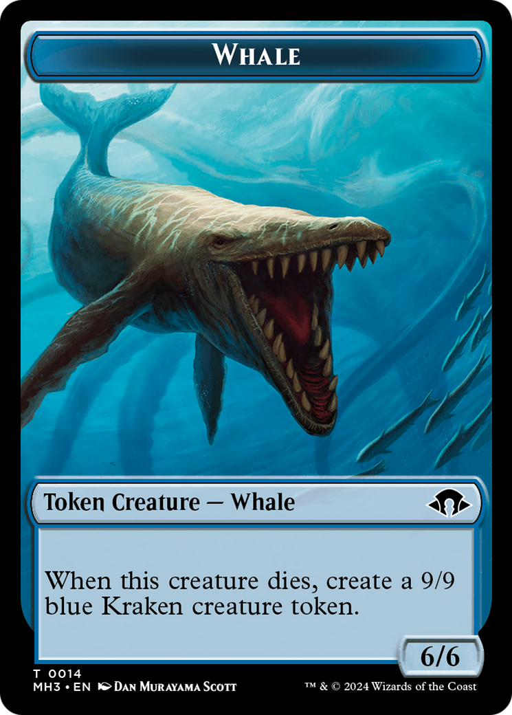 Eldrazi Spawn // Whale Double-Sided Token [Modern Horizons 3 Tokens] | Game Grid - Logan