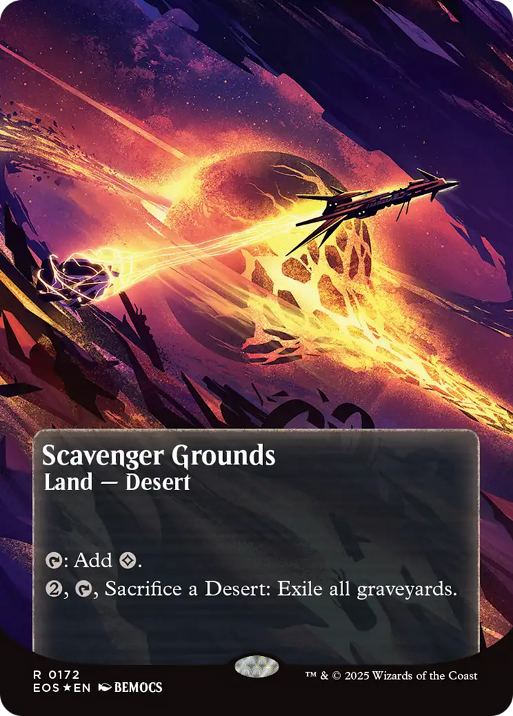 Scavenger Grounds (0172) (Borderless) (Galaxy Foil) [Edge of Eternities: Stellar Sights] | Game Grid - Logan