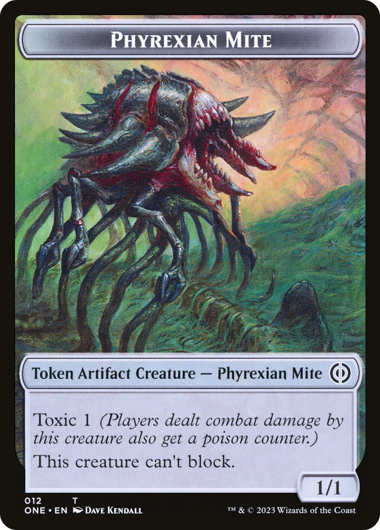 Phyrexian Mite Token (12) [Phyrexia: All Will Be One Tokens] | Game Grid - Logan