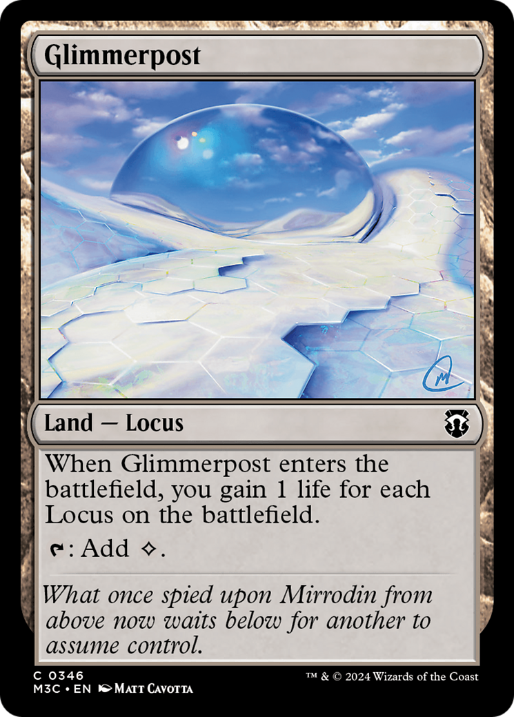 Glimmerpost (Ripple Foil) [Modern Horizons 3 Commander] | Game Grid - Logan