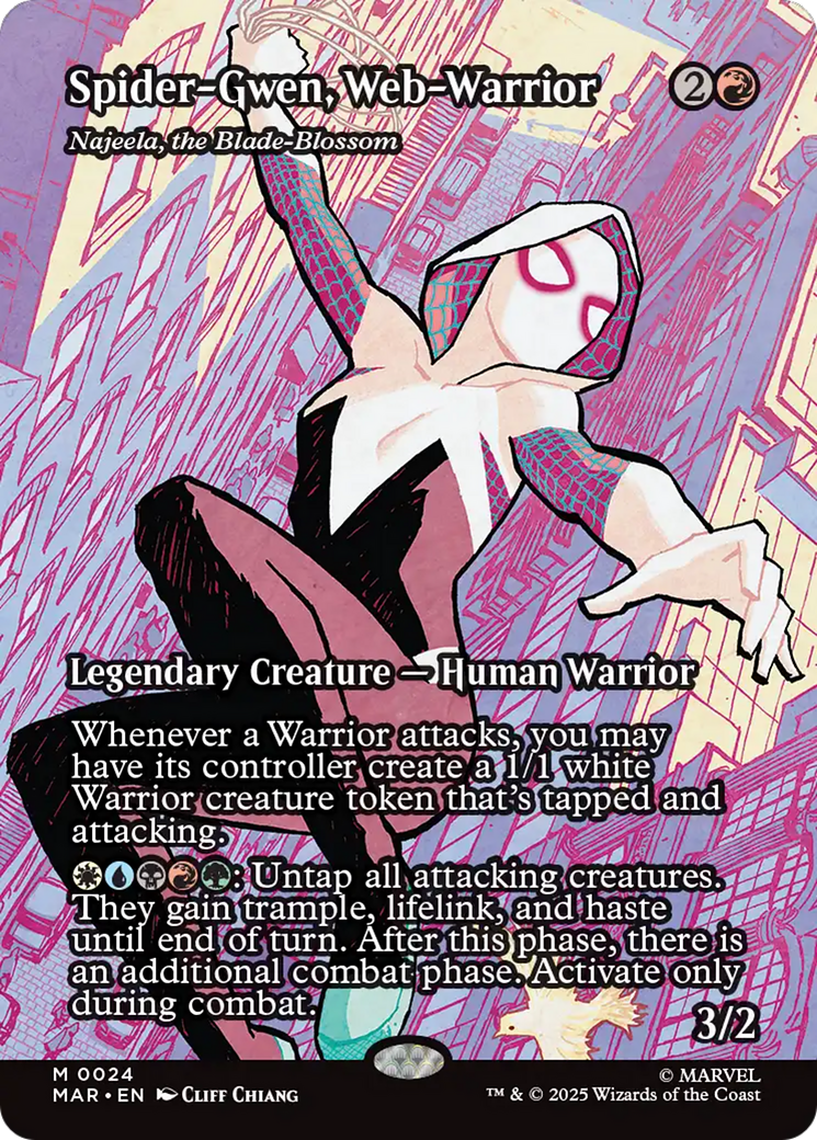 Spider-Gwen, Web-Warrior - Najeela, the Blade-Blossom [Marvel Universe: Eternal-Legal] | Game Grid - Logan