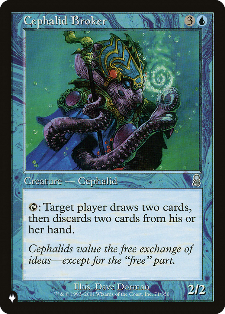 Cephalid Broker [The List Reprints] | Game Grid - Logan