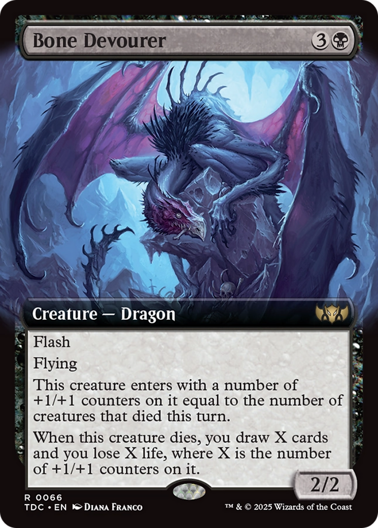 Bone Devourer (Extended Art) [Tarkir: Dragonstorm Commander] | Game Grid - Logan