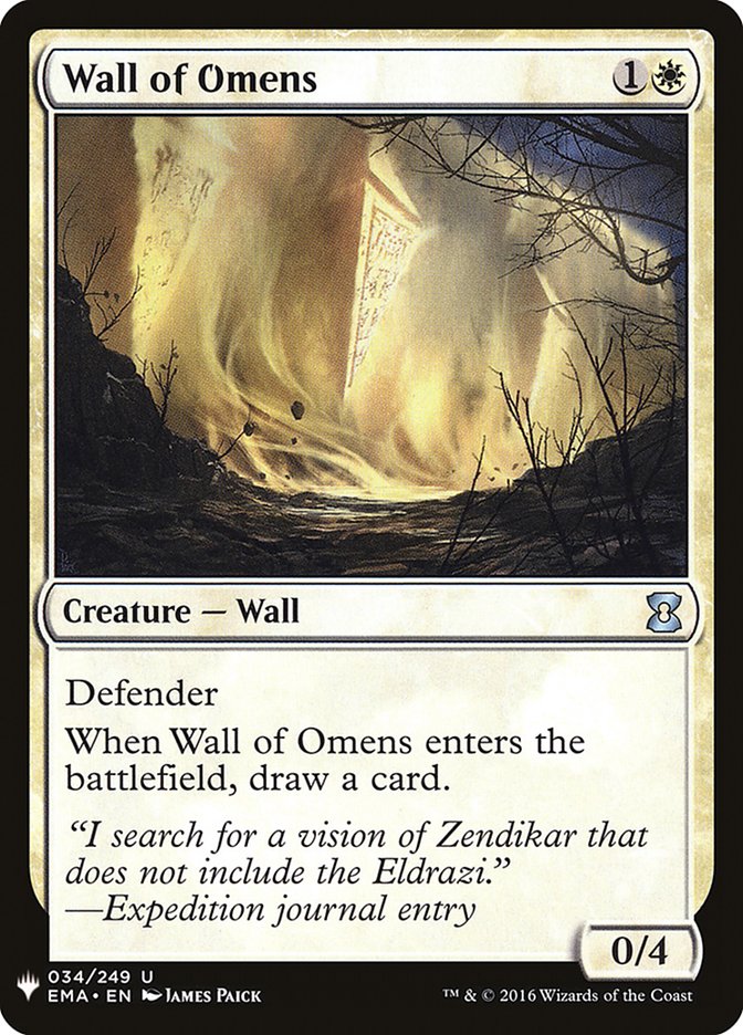 Wall of Omens [Mystery Booster] | Game Grid - Logan