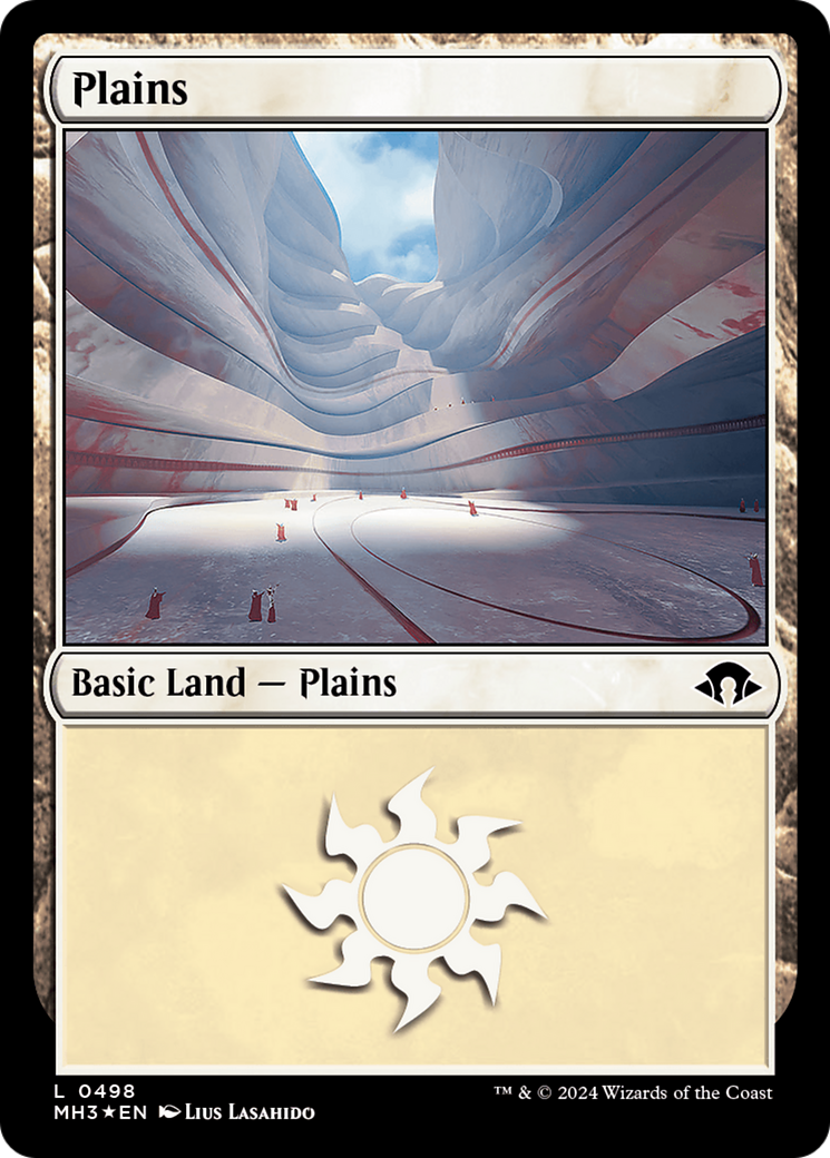 Plains (0498) (Ripple Foil) [Modern Horizons 3] | Game Grid - Logan