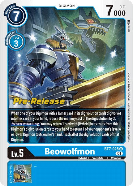 Beowolfmon [BT7-025] [Next Adventure Pre-Release Cards] | Game Grid - Logan