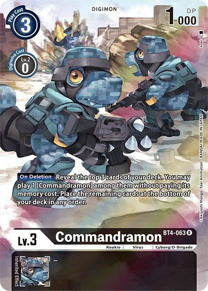 Commandramon [BT4-063] (Alternate Art) [Dimensional Phase] | Game Grid - Logan