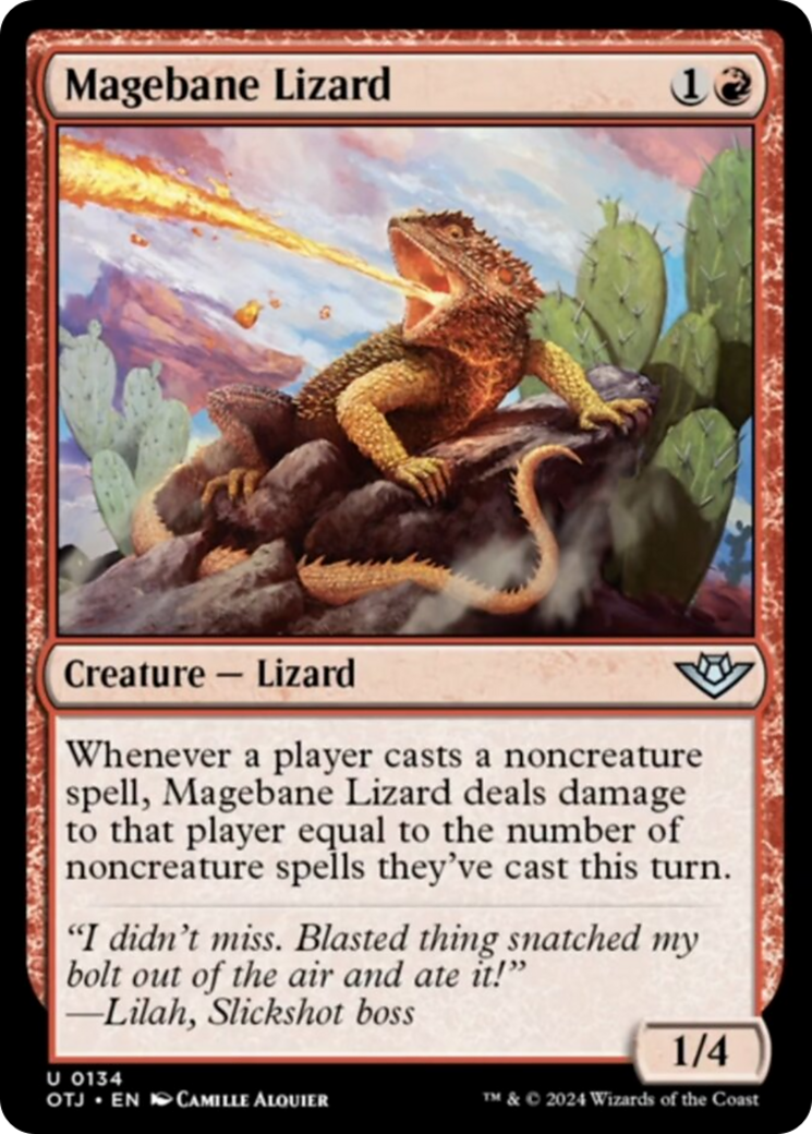 Magebane Lizard [Outlaws of Thunder Junction] | Game Grid - Logan