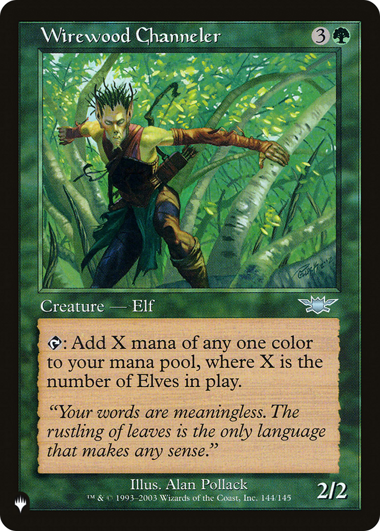 Wirewood Channeler [The List Reprints] | Game Grid - Logan