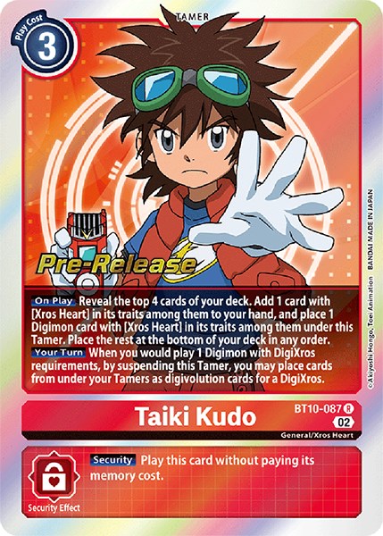 Taiki Kudo [BT10-087] [Xros Encounter Pre-Release Cards] | Game Grid - Logan