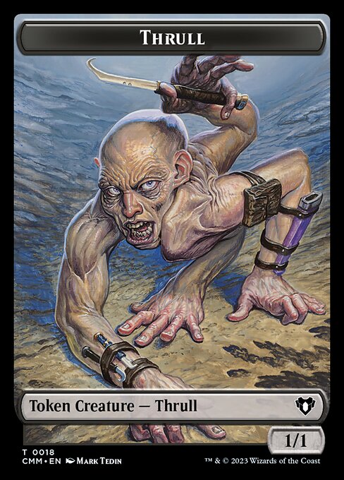 Zombie (0019) // Thrull Double-Sided Token [Commander Masters Tokens] | Game Grid - Logan