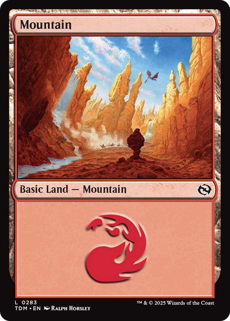 Mountain (0283) [Tarkir: Dragonstorm] | Game Grid - Logan