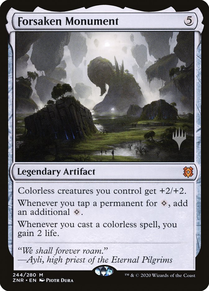 Forsaken Monument (Promo Pack) [Zendikar Rising Promos] | Game Grid - Logan