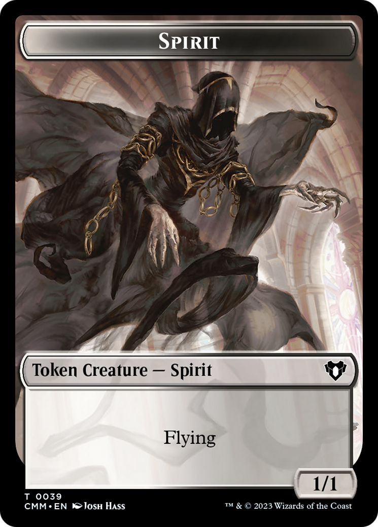 Spirit Token (39) [Commander Masters Tokens] | Game Grid - Logan