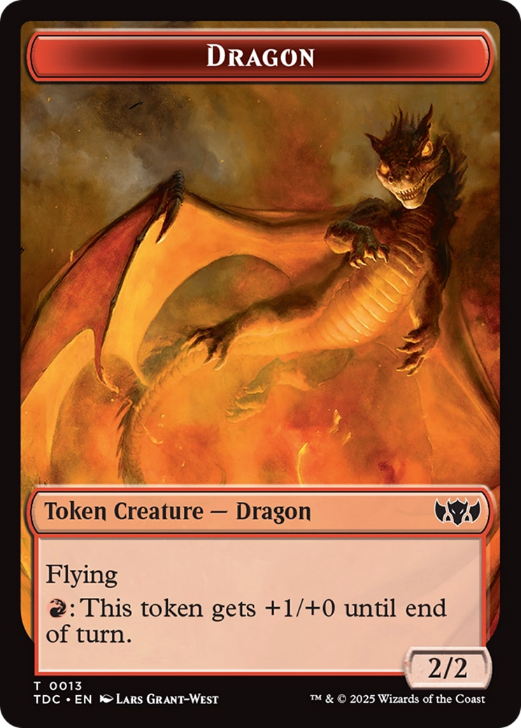 Dragon Egg // Dragon (0013) Double-Sided Token [Tarkir: Dragonstorm Commander Tokens] | Game Grid - Logan