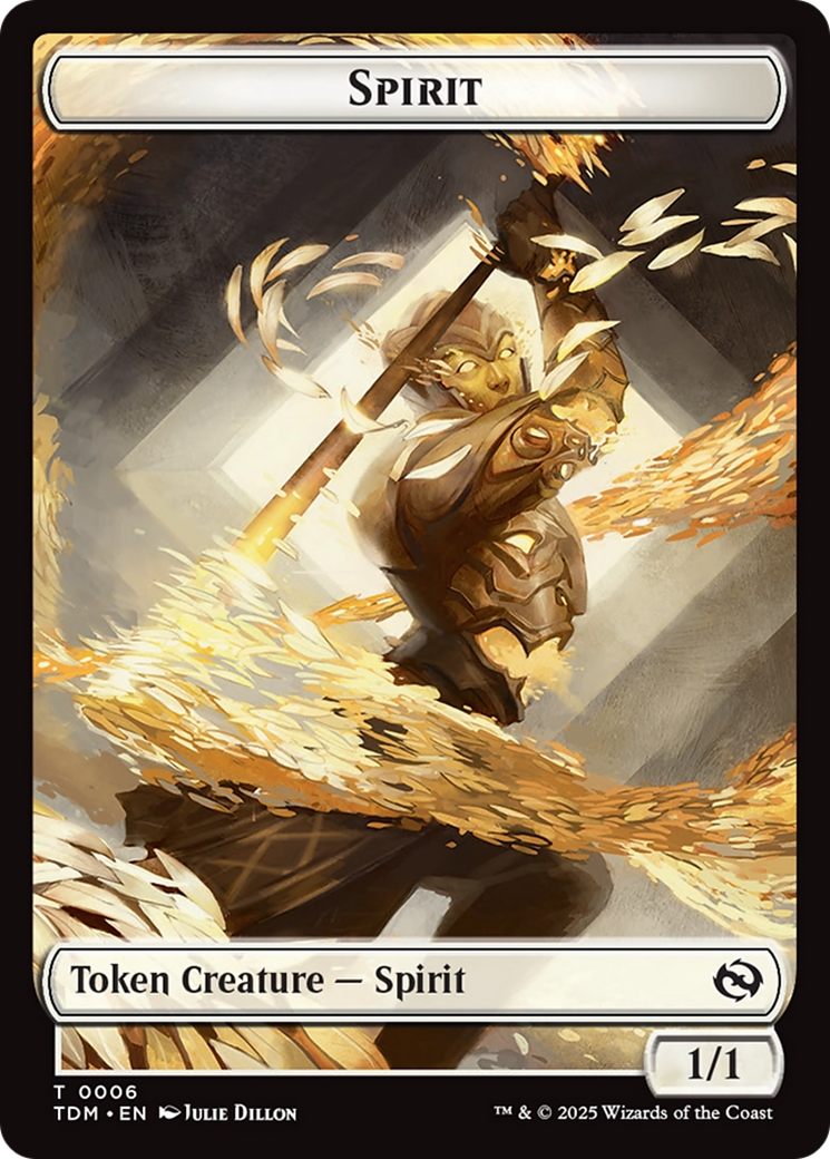 Spirit (0006) // Spirit (0007) Double-Sided Token [Tarkir: Dragonstorm Tokens] | Game Grid - Logan