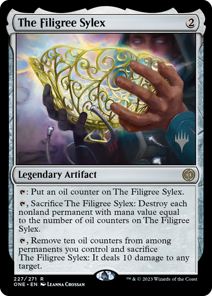 The Filigree Sylex (Promo Pack) [Phyrexia: All Will Be One Promos] | Game Grid - Logan