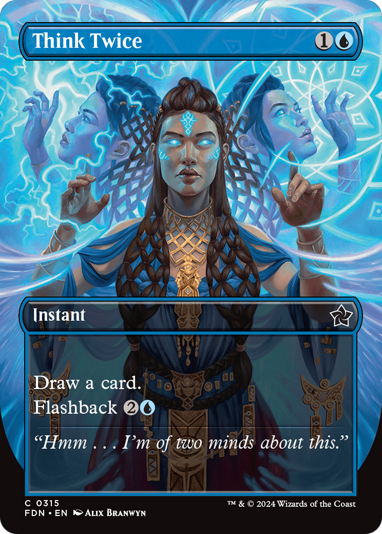 Think Twice (Borderless) [Foundations] | Game Grid - Logan