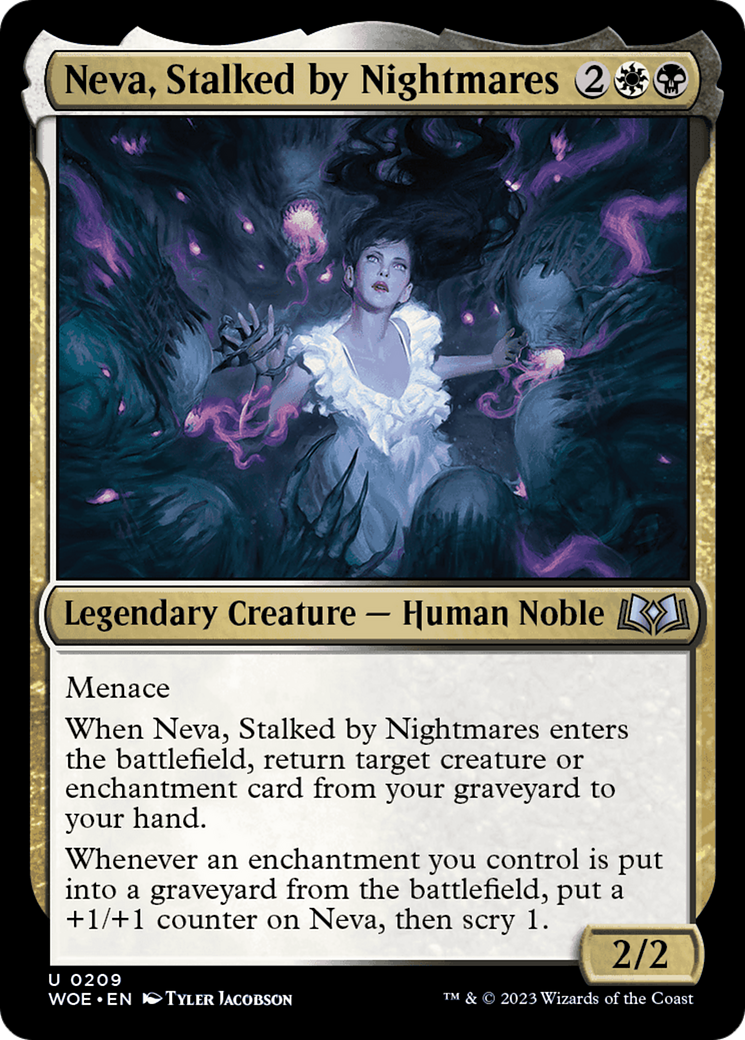 Neva, Stalked by Nightmares [Wilds of Eldraine] | Game Grid - Logan