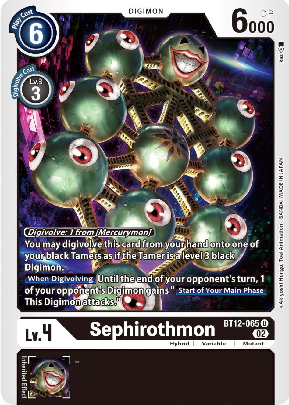 Sephirothmon [BT12-065] [Across Time] | Game Grid - Logan