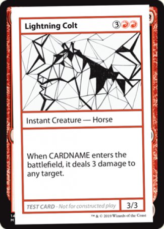 Lightning Colt (2021 Edition) [Mystery Booster Playtest Cards] | Game Grid - Logan