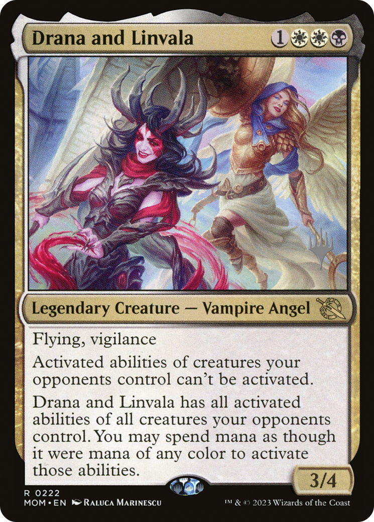 Drana and Linvala (Promo Pack) [March of the Machine Promos] | Game Grid - Logan