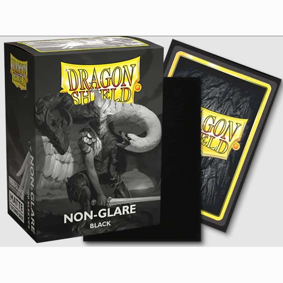 Dragon Shield Matte Non-Glare: Black (100) | Game Grid - Logan