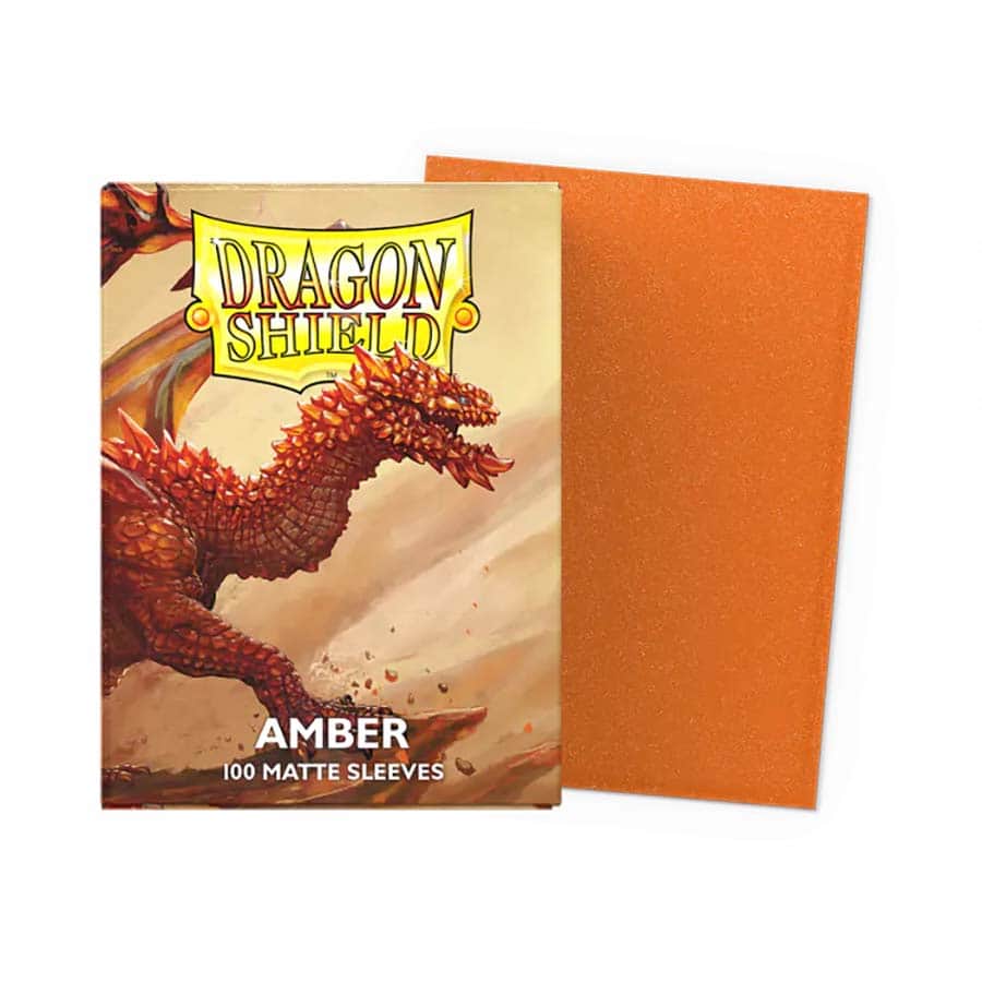 Dragon Shield Matte Sleeves: Amber (100) | Game Grid - Logan