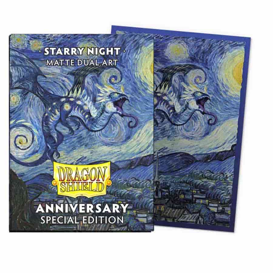 Dragon Shield Dual Matte Anniversary Sleeves: Starry Night (100) | Game Grid - Logan