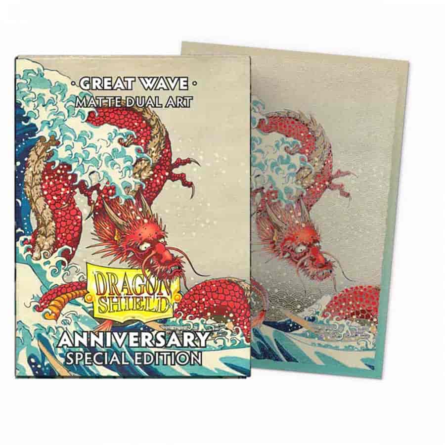 Dragon Shield Dual Matte Anniversary Sleeves: Great Wave (100) | Game Grid - Logan