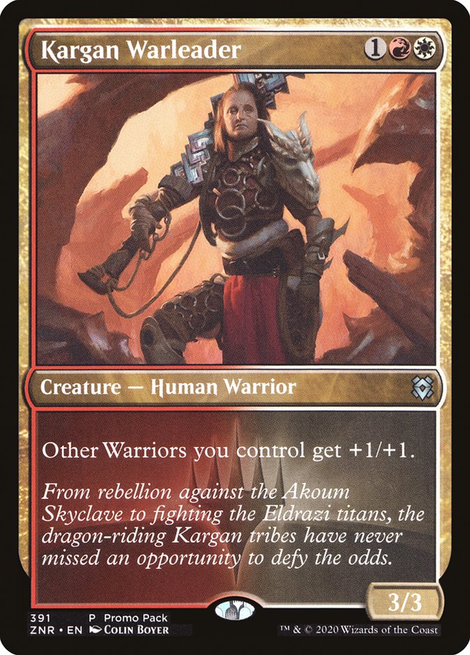 Kargan Warleader (Promo Pack) [Zendikar Rising Promos] | Game Grid - Logan