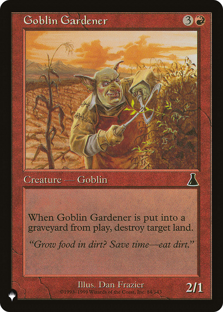 Goblin Gardener [The List] | Game Grid - Logan