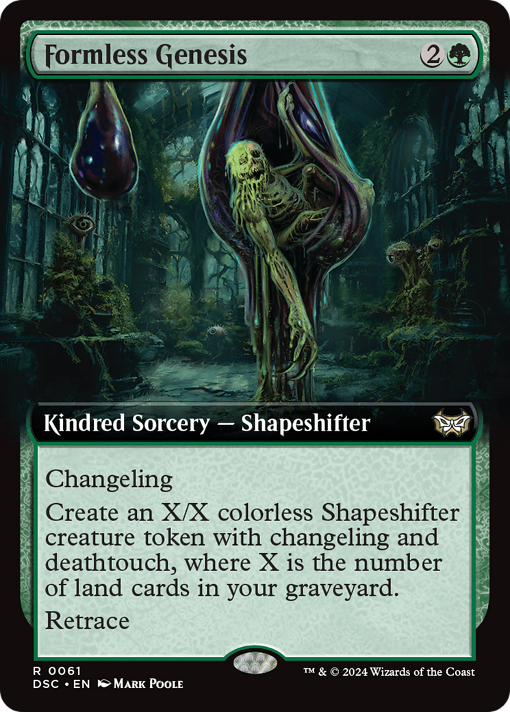 Formless Genesis (Extended Art) [Duskmourn: House of Horror Commander] | Game Grid - Logan