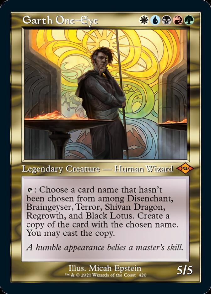 Garth One-Eye (Retro Foil Etched) [Modern Horizons 2] | Game Grid - Logan