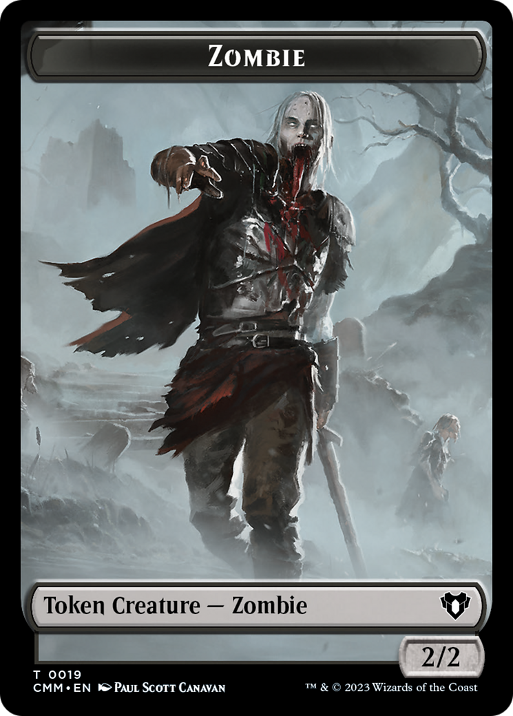 Zombie Token (19) [Commander Masters Tokens] | Game Grid - Logan