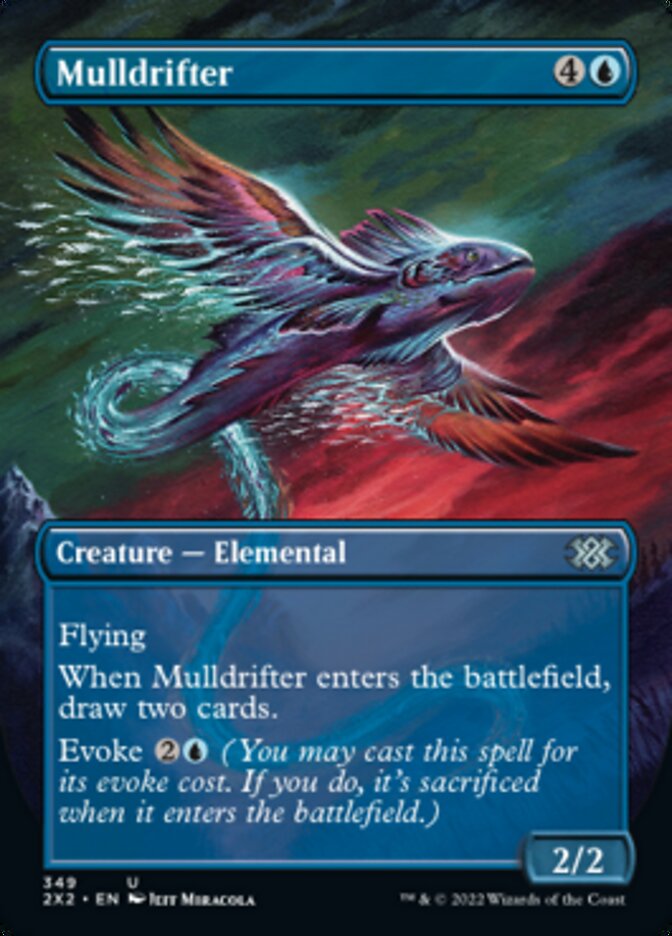 Mulldrifter (Borderless Alternate Art) [Double Masters 2022] | Game Grid - Logan