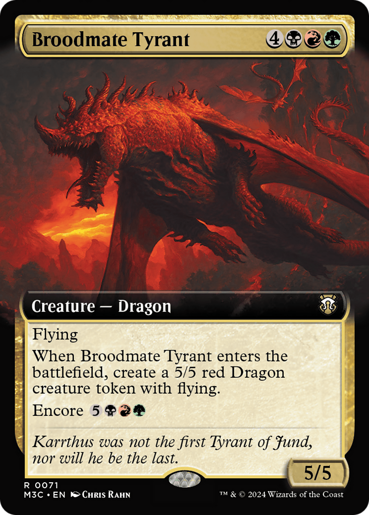 Broodmate Tyrant (Extended Art) [Modern Horizons 3 Commander] | Game Grid - Logan