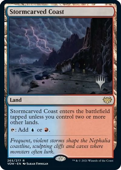 Stormcarved Coast (Promo Pack) [Innistrad: Crimson Vow Promos] | Game Grid - Logan