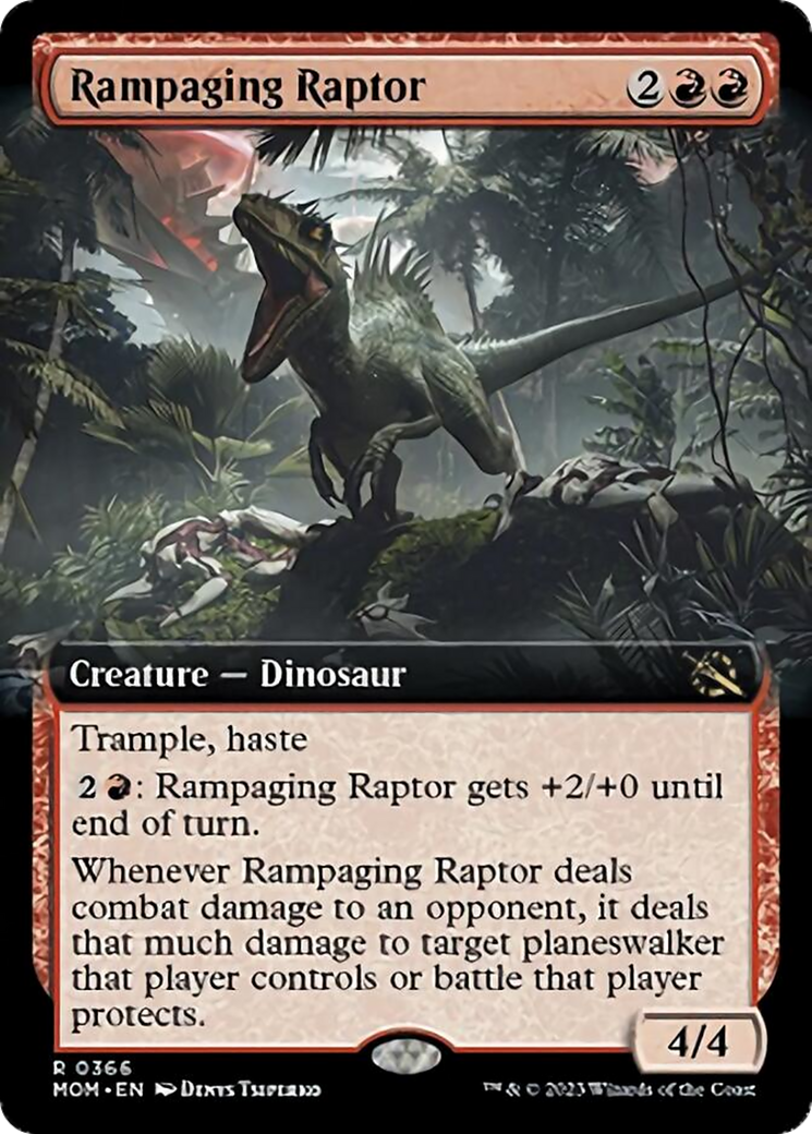 Rampaging Raptor (Extended Art) [March of the Machine] | Game Grid - Logan