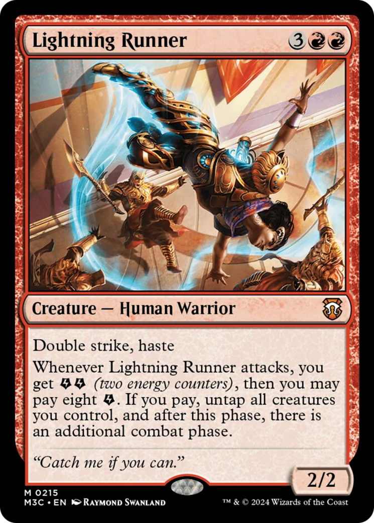 Lightning Runner (Ripple Foil) [Modern Horizons 3 Commander] | Game Grid - Logan
