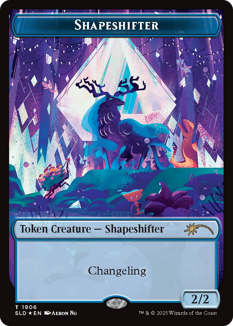 Shapeshifter Token (1906) (Double Rainbow Foil) [Secret Lair Drop Series] | Game Grid - Logan