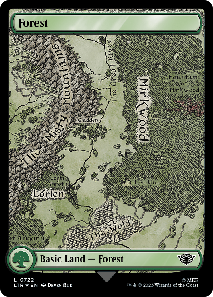 Forest (0722) (Surge Foil) [The Lord of the Rings: Tales of Middle-Earth] | Game Grid - Logan